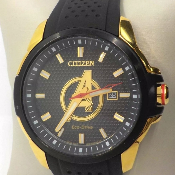 ***NEW*** Citizen Eco-Drive Marvel Avengers Black Dial Men's Watch - Picture 2 of 12